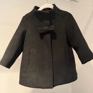 Crewcuts black toddler dress coat
